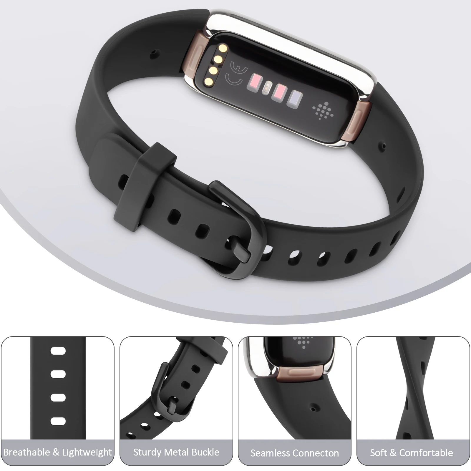 Fitbit Ÿ  Ʈ TPU ð Ʈ, Ʈ ġ ׼, ü ð , 3 /Ʈ
