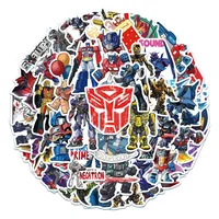 50PCS Autobot Transformers Stickers Motorcycle Car Skateboard Laptop Luggage Bike Waterproof Sticker Decals for Kids Toys 2