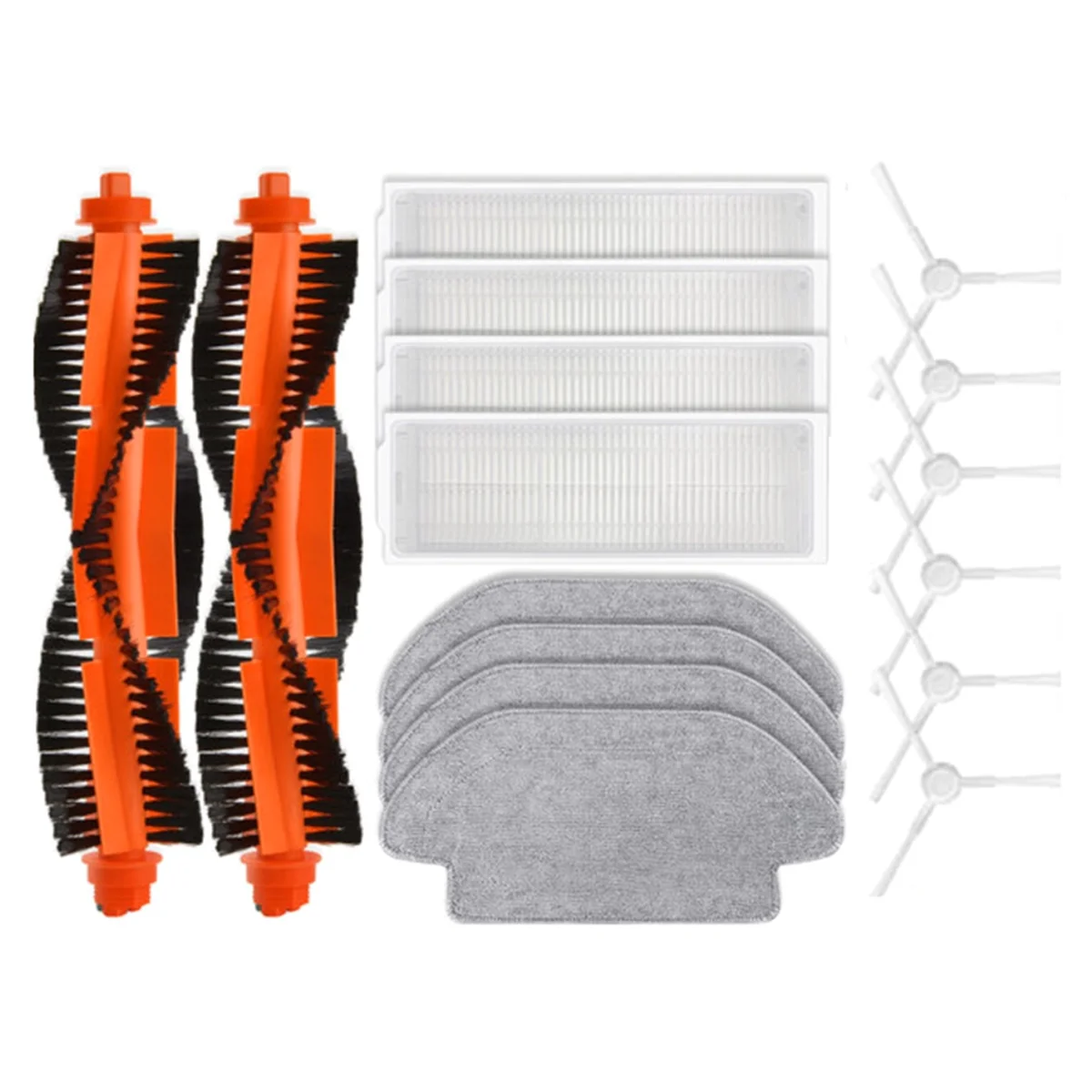 

16Pcs for Robot Vacuum S10 Robot Vacuum S12 B106GL Replacement Parts Main Side Brush Hepa Filter Mop Cloth