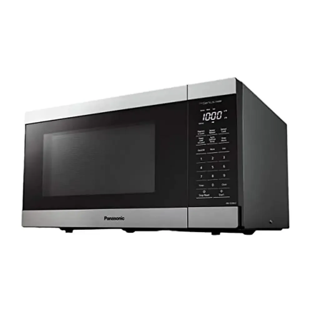 1100W Genius Sensor Cook Auto Defrost Microwave Oven 1.3 cu ft Stainless Steel Smart Compact Space-Saving Turntable Keep Warm 2