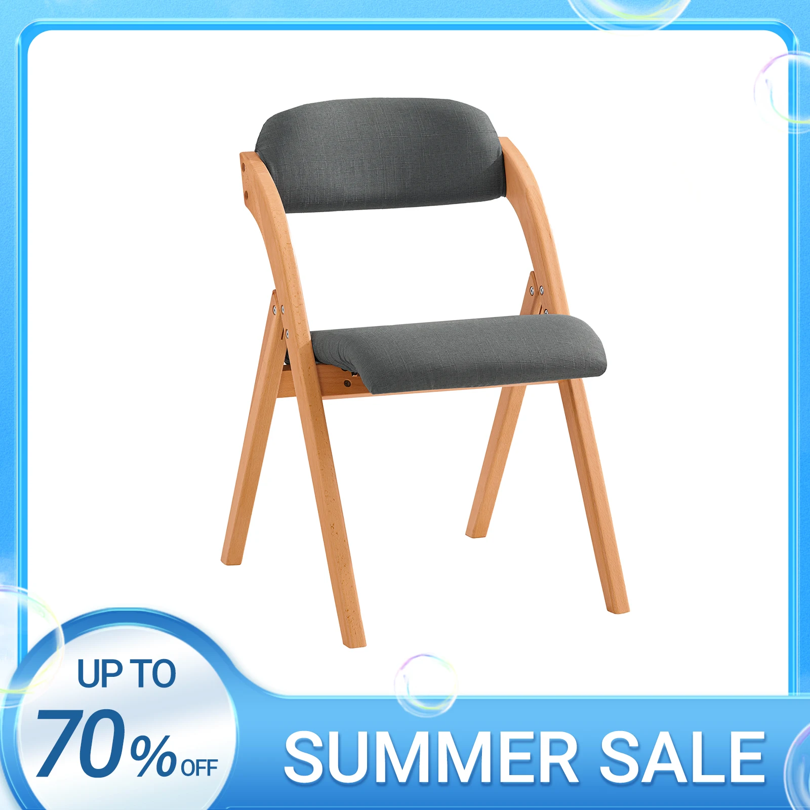 SoBuy FST92 folding chairs kitchen chairs with upholstered seat and backrest seating group Guest chairs