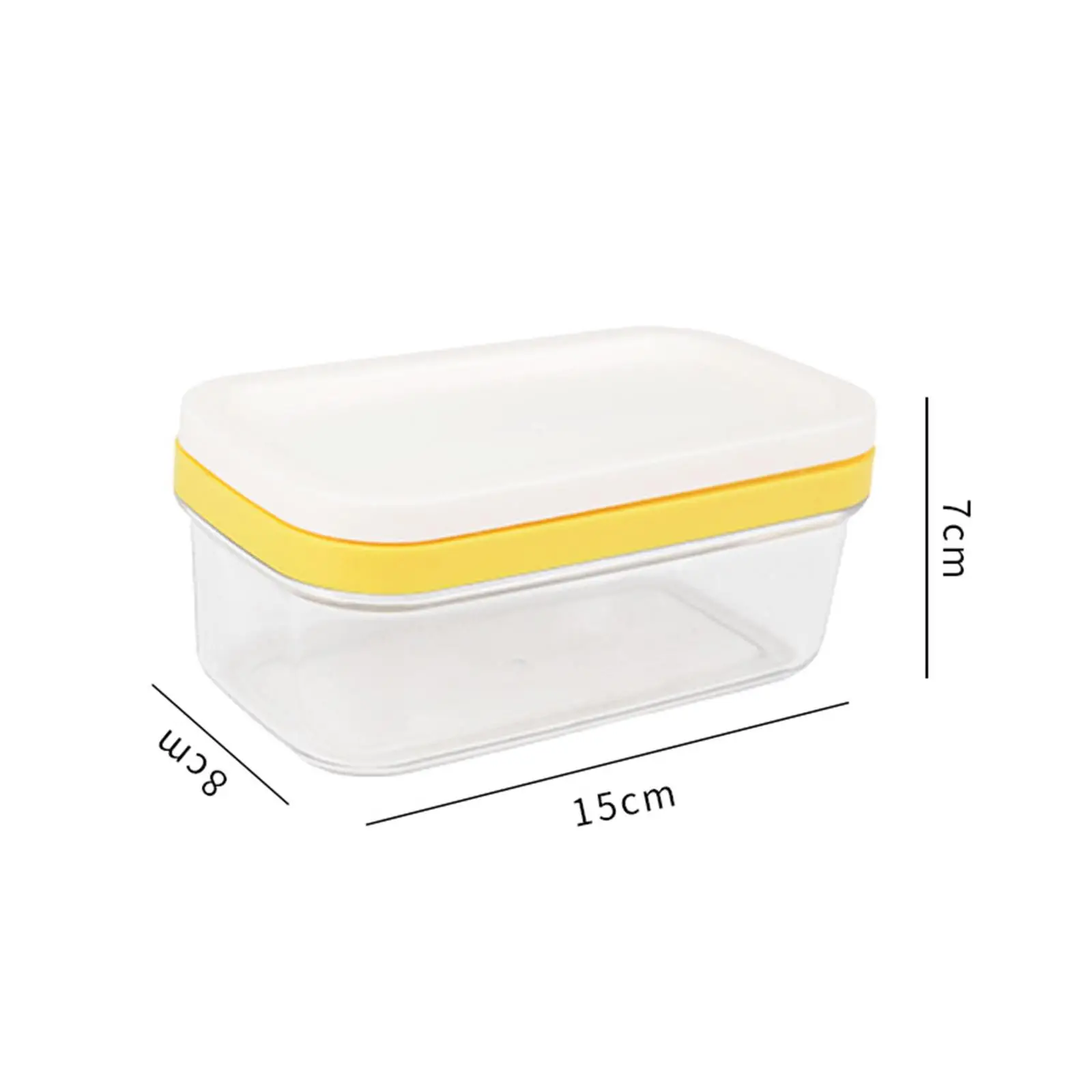 Butter Dish Container Multipurpose Cheese Storage Easy Cutting Butter Keeper Container for Baking Dining Home Countertop Fridge