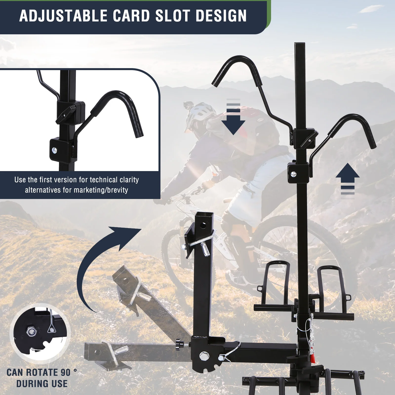 Tilting Anti-Wobble Hitch Bike Rack 6