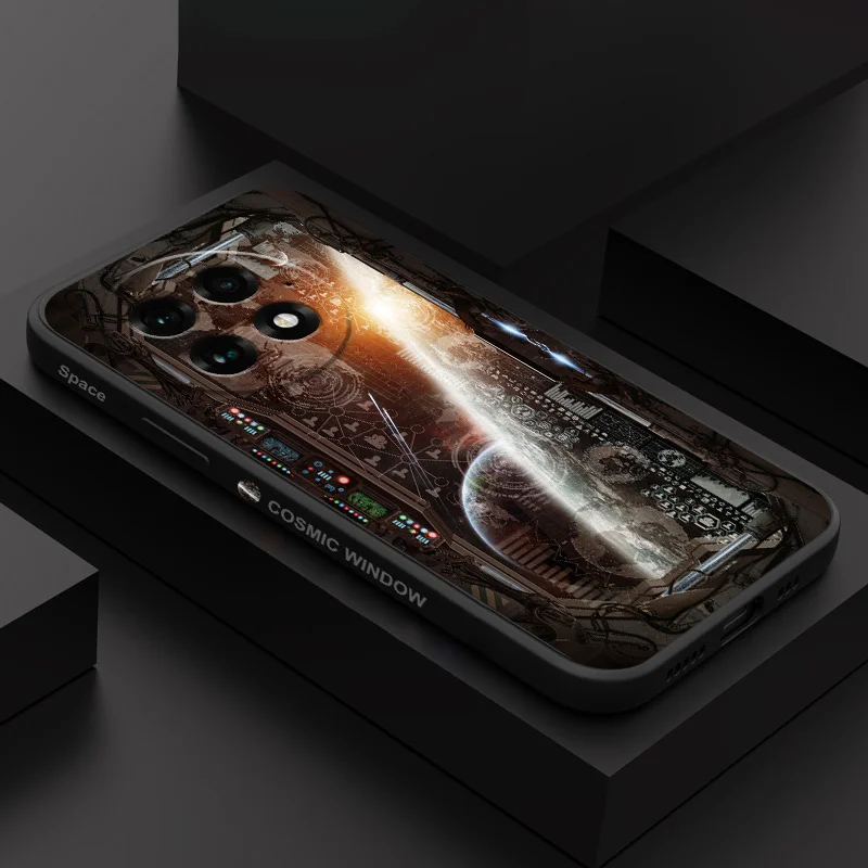 Fascinating Space Design Liquid Silicone Phone Case