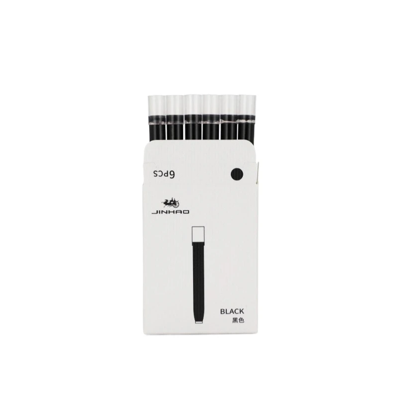 240/6 PCS JINHAO 20 10 프레스 만년필 잉크 리필 카트리지 블랙/블루 A1 A2 JINHAO 20 학교 사무용품 문구