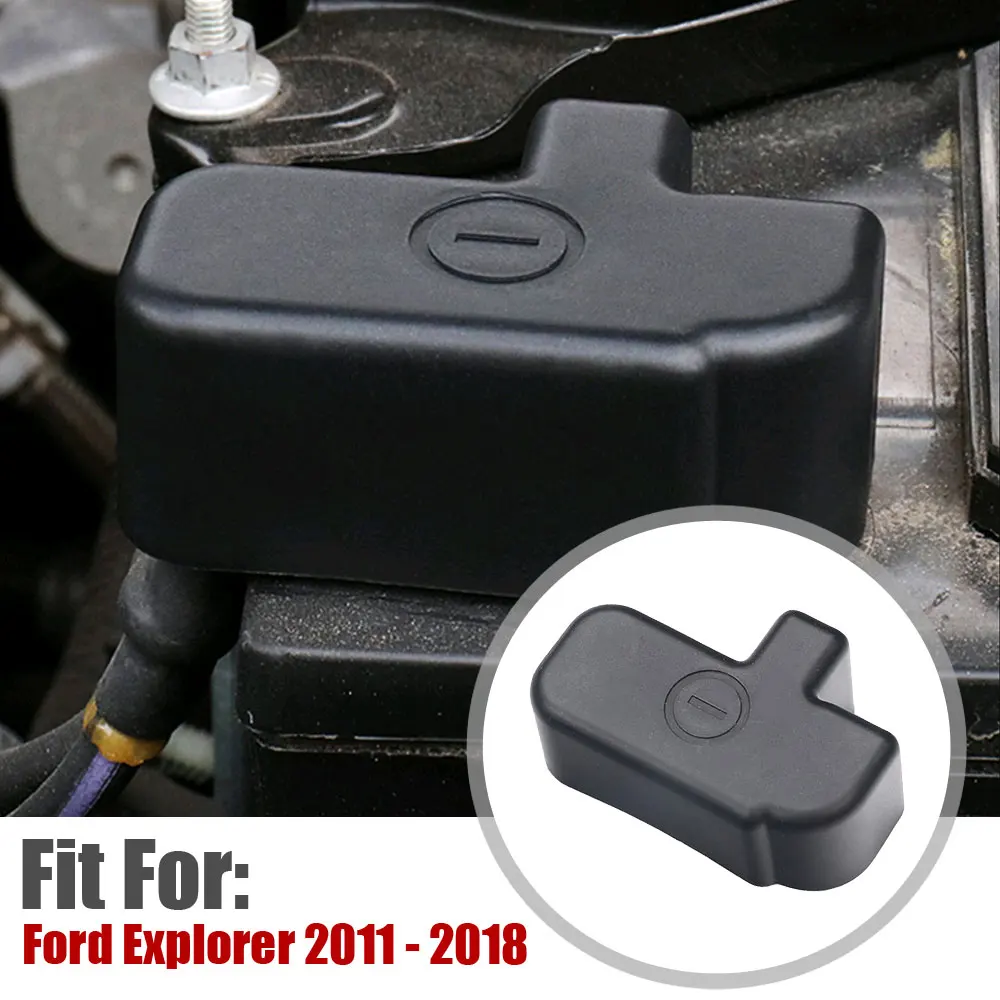 1pc For Ford Explorer 2011-Car Engine Cap Car Battery Negative Terminal Lid Cover Cable Protector Accessories battery terminal cover