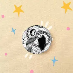 Junji Ito Horror Manga Cute Anime Figure Handmade Tinplate Brooch Badge - 44x44 mm (Z12)