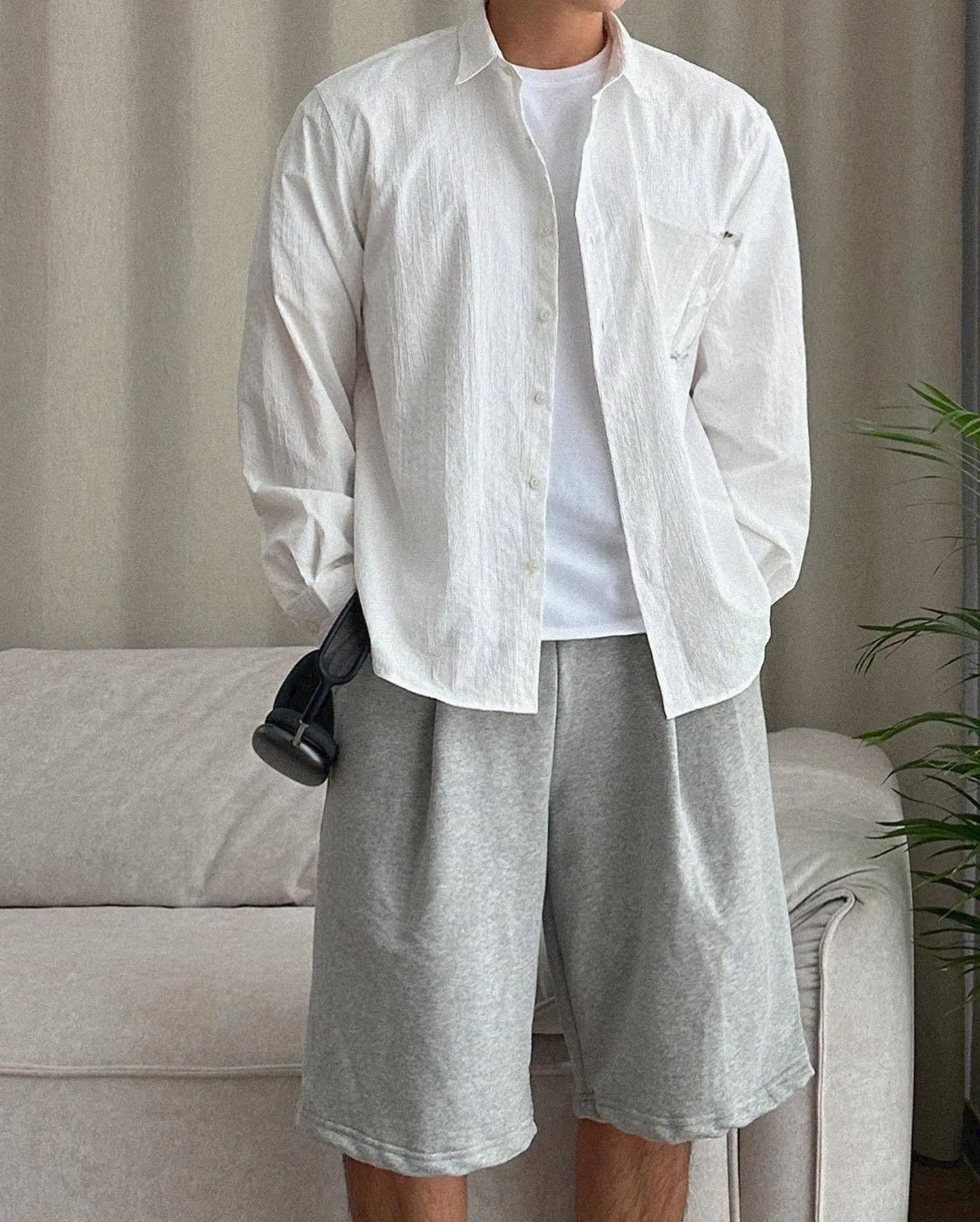 ★Smooth Mood★Bedroom Shorts★White★韓国★大人気★ f08a1392ac6846b803f5bc0091c9dd