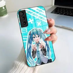 Hatsune Miku Black Glass Phone Case - Samsung S23 Ultra (Black1)