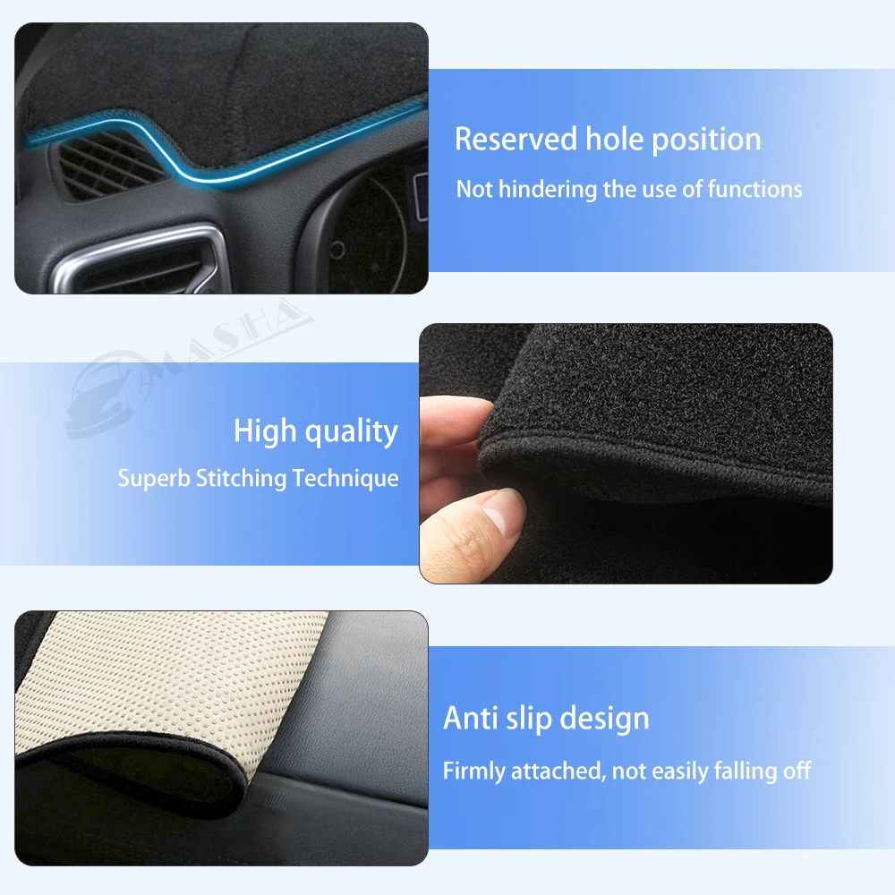 Premium Anti-UV Non-Slip Dashboard Cover Mat