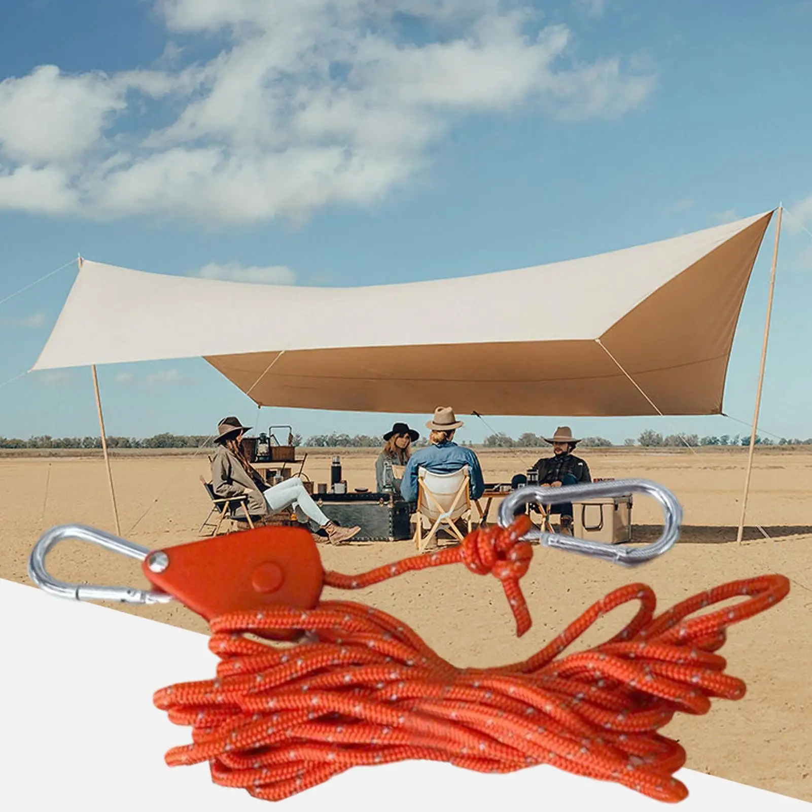 Locking Pulley Ratcheting Tie Downs Rope Hanger Heavy-Duty Lock Adjustable Ratchet For Trucks Various Lashing Lights Garage