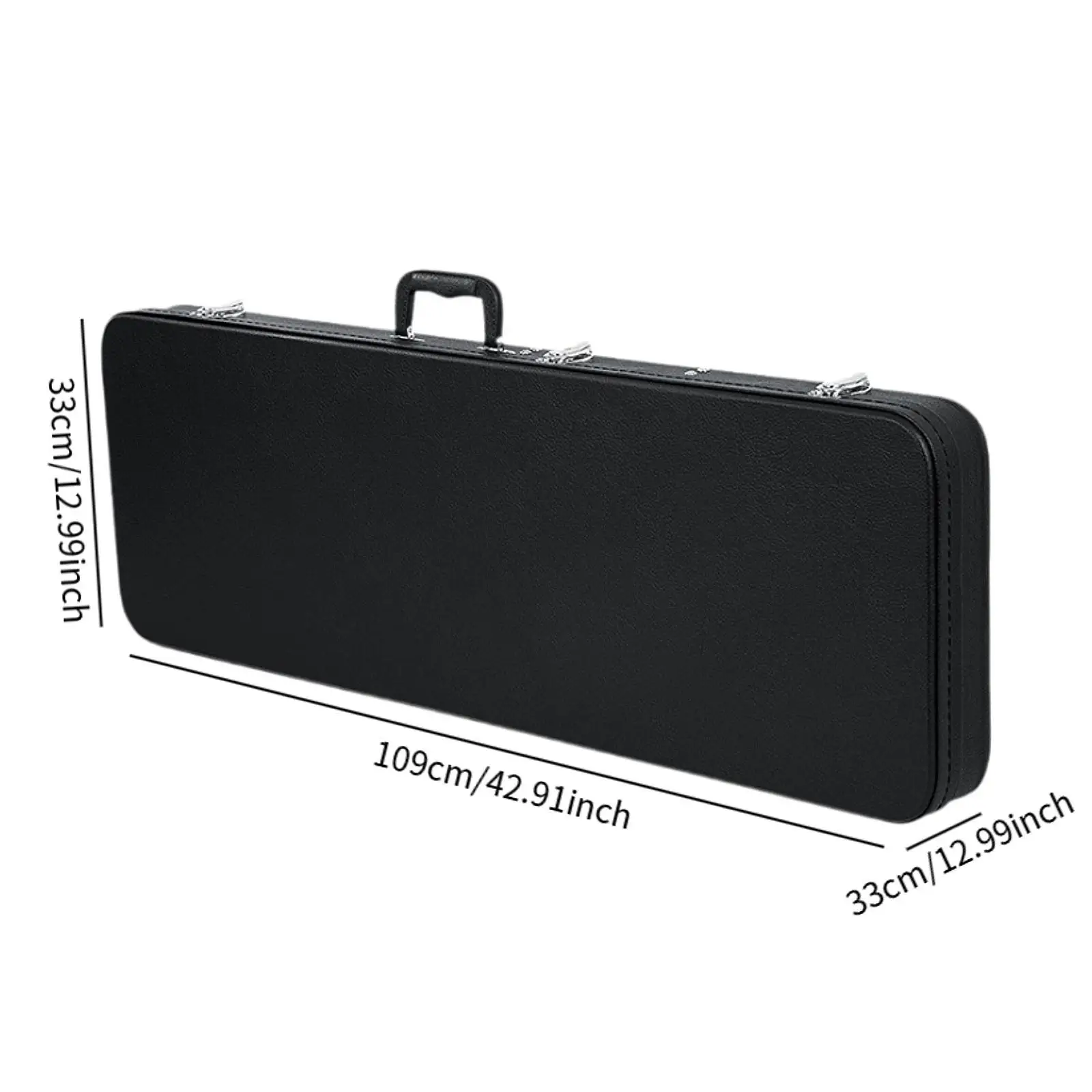 Electric Guitar Bag Rounded Corner PU Leather Thick Padding Dustproof Padded Guitar Case Electric Case for Accessories