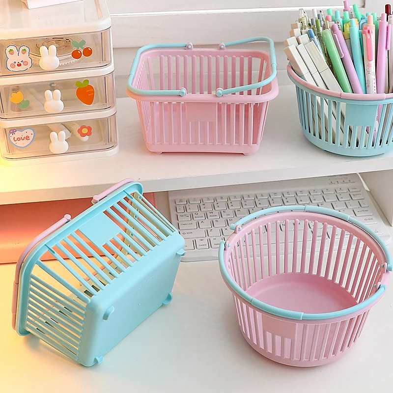 Panier de bain en plastique Portable Shopping boîte de rangement