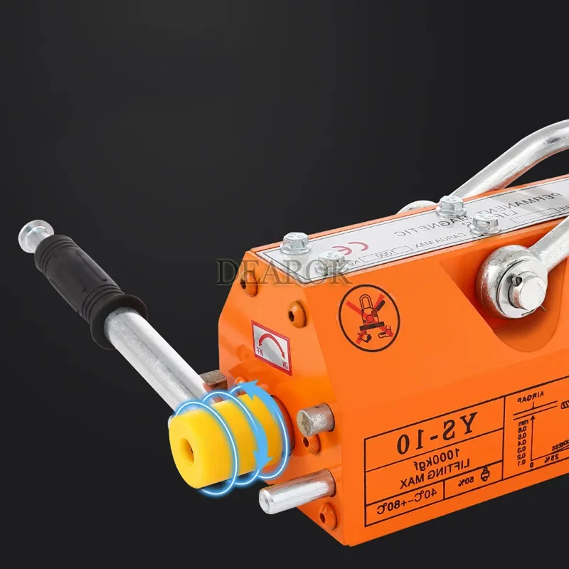 600KG 1t 400T Permanent Magnet Lifter Powerful Magnetic Lifting 2 Tons Magnet 3 Lifting Crane Krauk Permanent Suction Cup