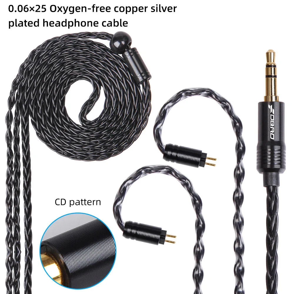 FDBRO     ̾ 3.5, 2  MMCX Ŀ ̾  ̺, SE315 SE425 , 8 ھ, 0.78mm