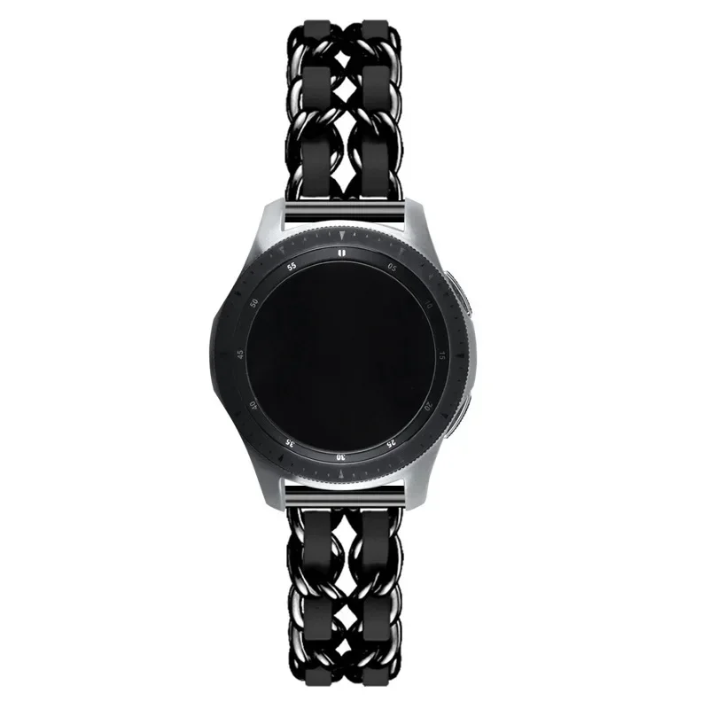 Luxurious Leather and Metal Watch Bracelet - 20mm/22mm Band