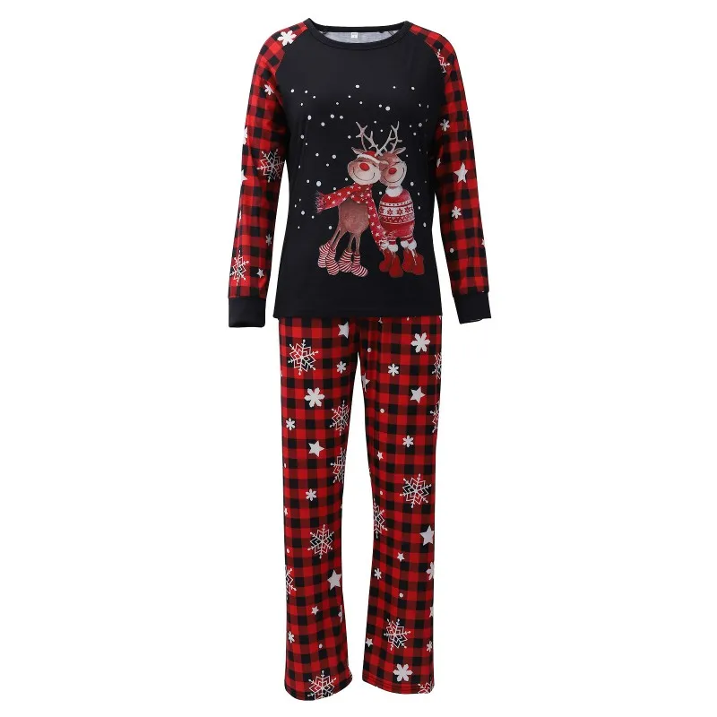Nuevo conjunto de pijamas navideños familiares, conjuntos familiares a juego, ropa navideña familiar para parejas, conjuntos de ropa con apariencia familiar