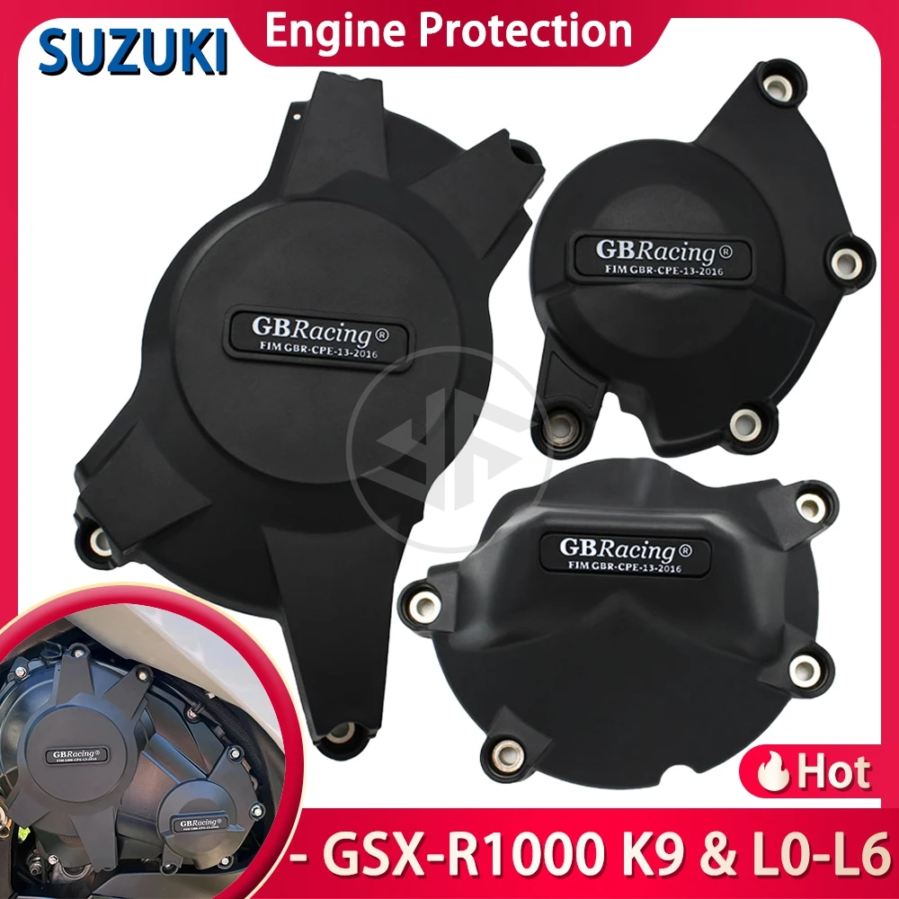 For SUZUKI GSX-R1000 K9 & L0-L6 2009 2010 2011 2012 2013 2014 2015 Motorcycle Accessories GB Racing Engine Protection Cover