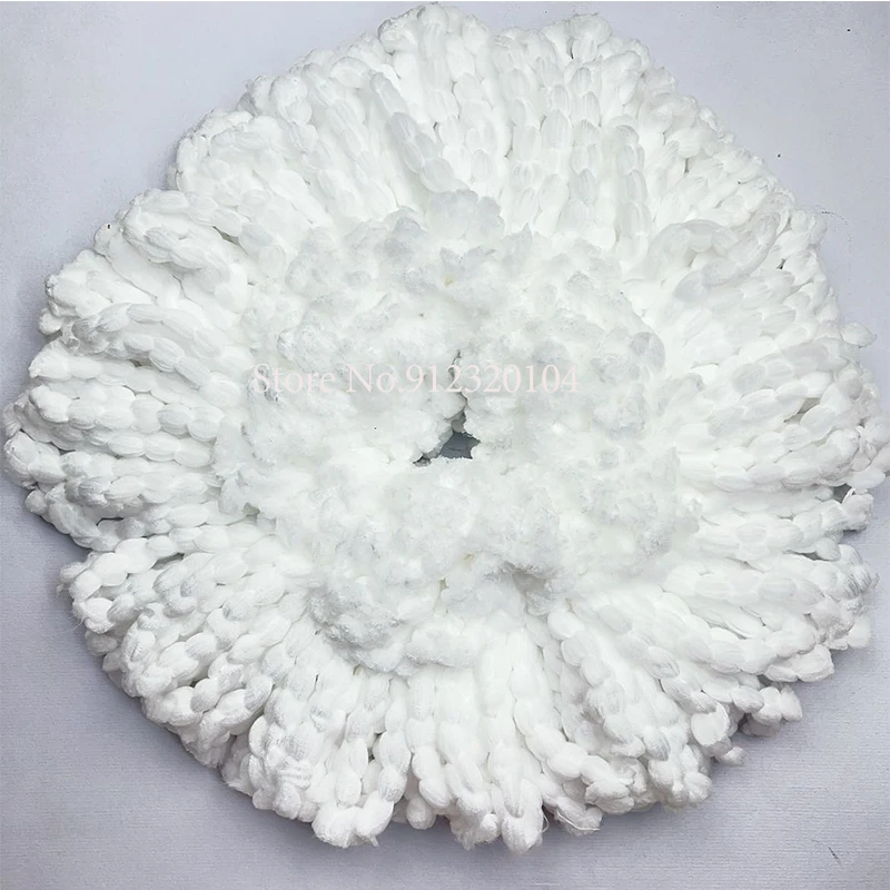 Premium White Microfiber Spin Mop Replacement Cloths
