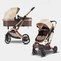 2-in-1 Baby Stroller,Foldable,Two-way,High View,Adjustable Seat,Baby Stroller with Mosquito Net and Water Cup Holder