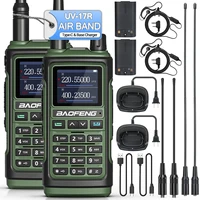 1/2X Baofeng UV-17R Walkie Talkie Tri Band Wireless Copy Frequency 999CH NOAA Long Range Type-C UV 5R UV-17 PRO V2 Two Way Radio 1
