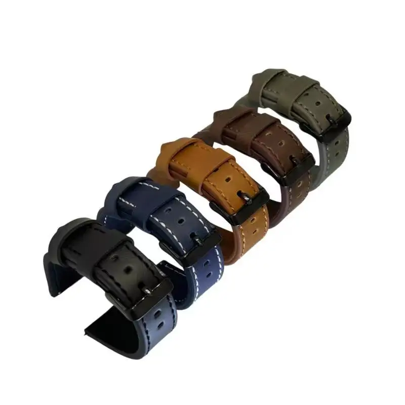 Sleek Black Intelligent Watch Strap with Raw Edge Buckle
