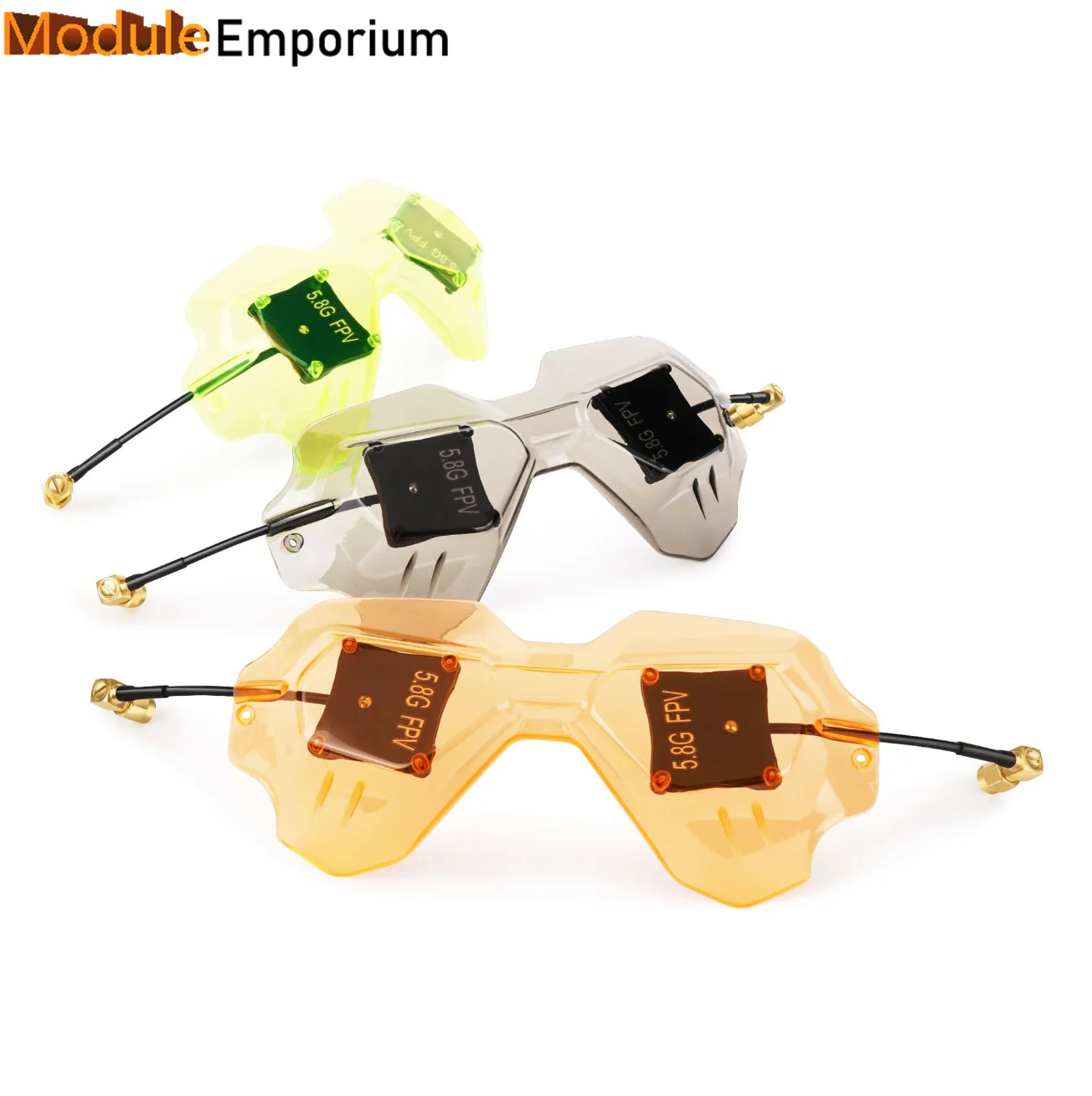 

LHCXRC HD-02PBTX for DJI FPV Glasses Replacement Shell +5.8G Flat Panel Antenna 2 Replacement Cover