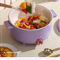 Electric Cooking Pot 3.5L 3 Temp Modes Antisticking Ceramic Glaze Multi Function Electric Cooker for Home Cooking 220V 1