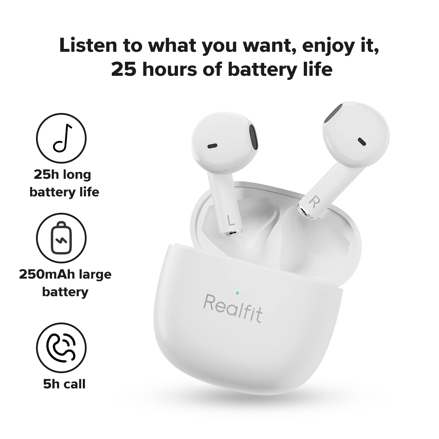 Realfit F1 Bluetooth Earphone Excellent HIFI Quality TWS Wireless Earbuds Wholesale for realme xiaomi 4