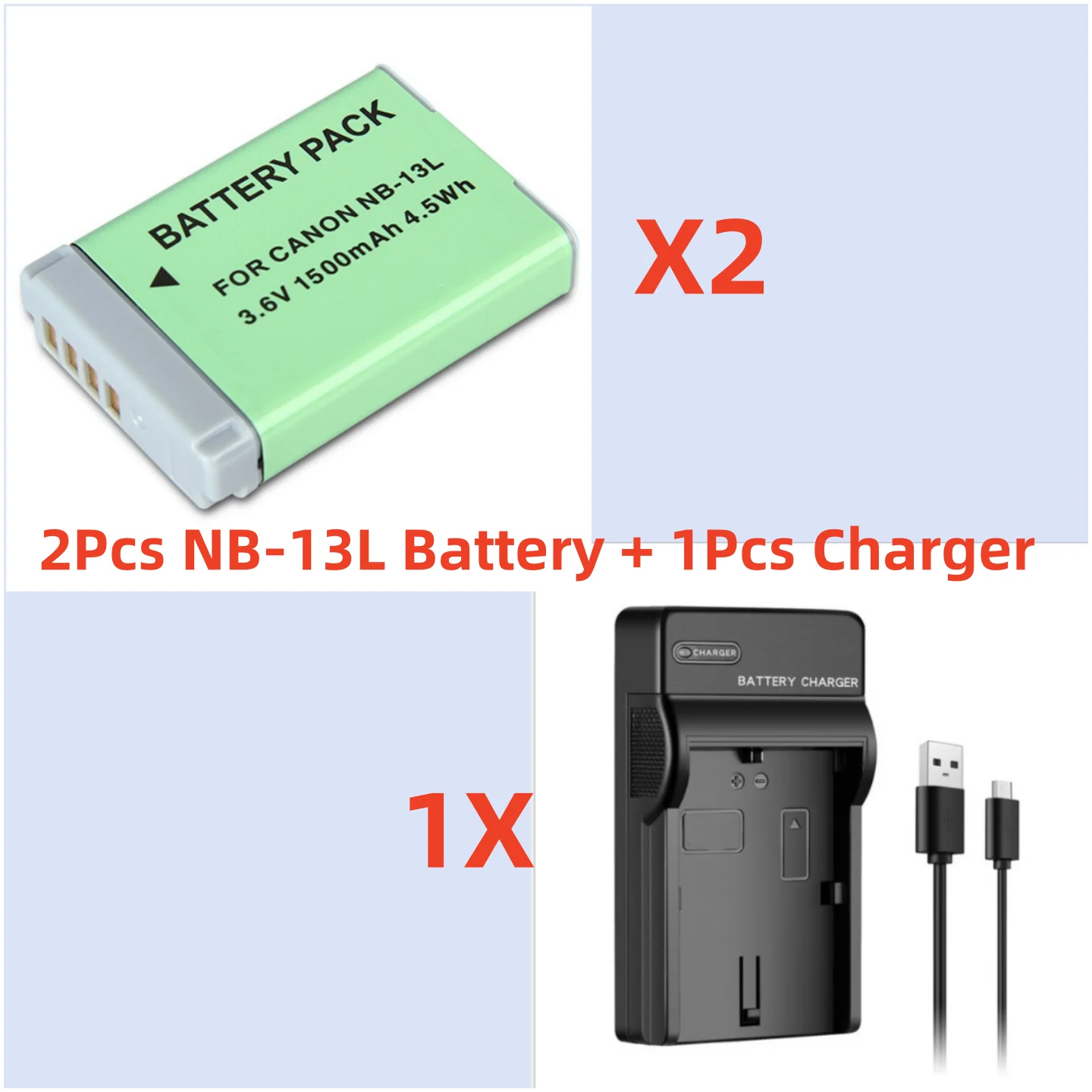 1500mAh NB-13L NB13L NB 13L Camera Battery For Canon G7 X Mark II