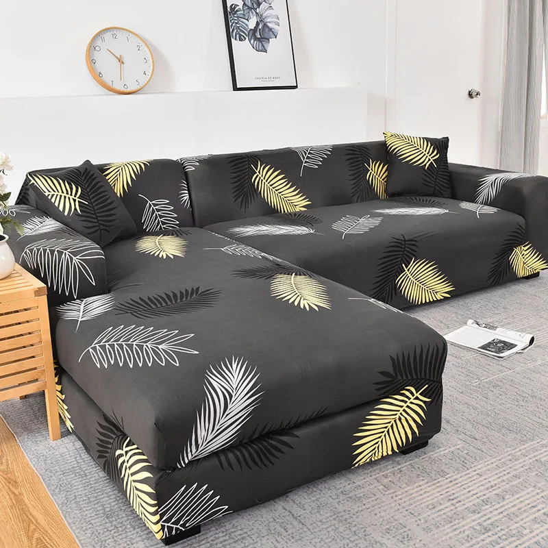 Elastic Sofa Cover Cotton Couch Cover Chair Sectional Big Sofa It Needs Order 2piece if is Chaise Longue L-shape