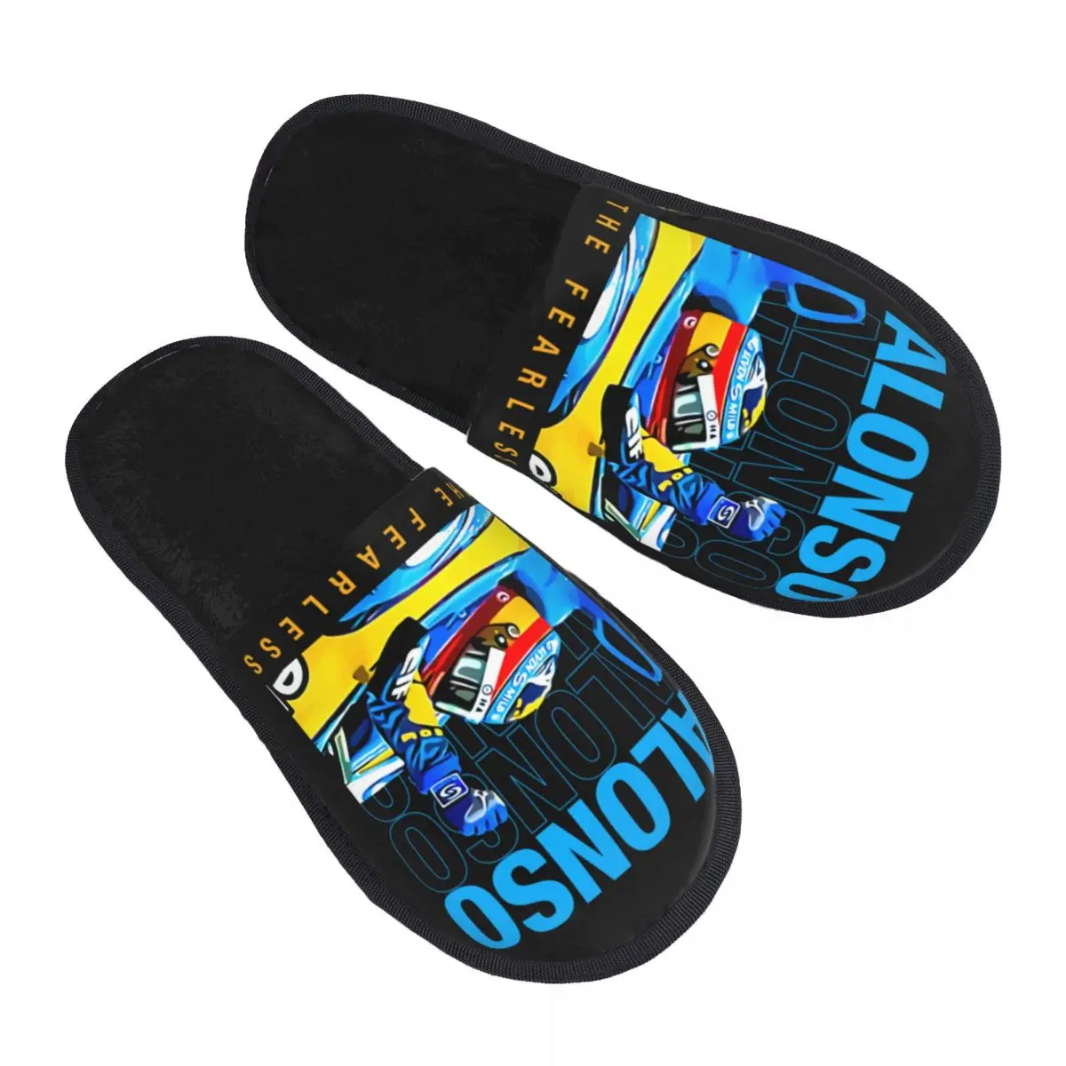 

Print Women Fernando Sport Motorcycle House Slippers Cozy Warm Alonso 14 Number Memory Foam Fluffy Slipper Indoor Outdoor Shoes
