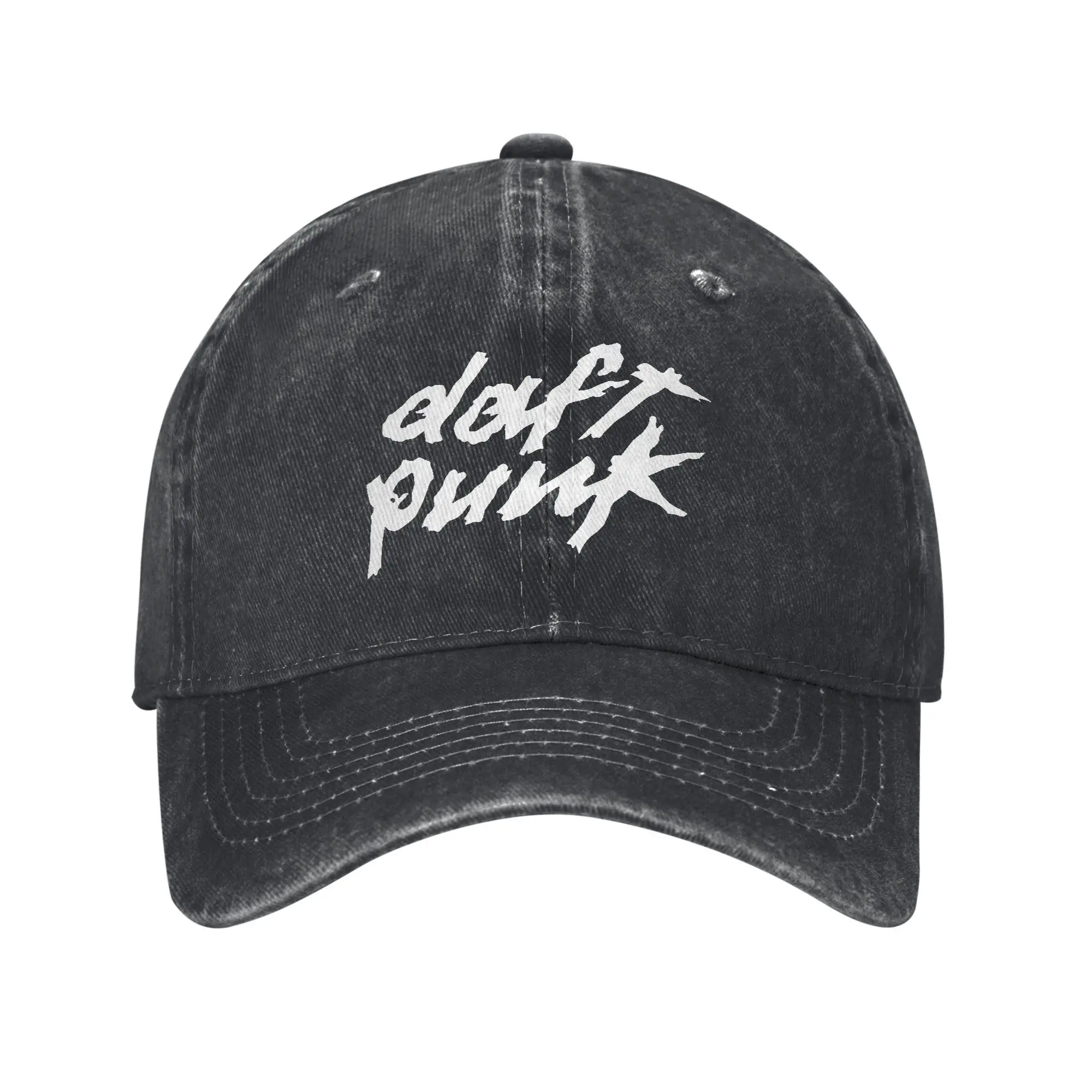 Daft Punk Weiß Script Casual Baseball Cap Outdoor Sport Trucker Hut Sommer Hohe Qualität Unisex-Teenager Streetwear Baseball Caps