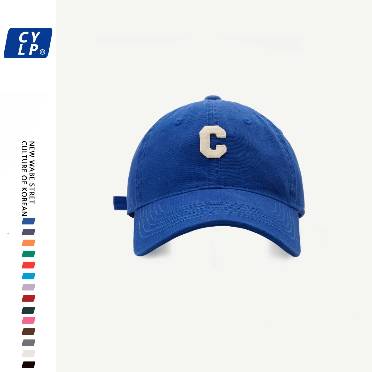 Blue 28-new c letter baseball cap