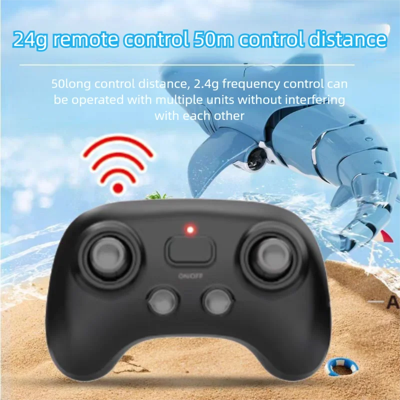 Intelligent Simulation Shark Swimming Remote Control Boat Waterproof Diving Robot Underwater Electric Remote Control Robot