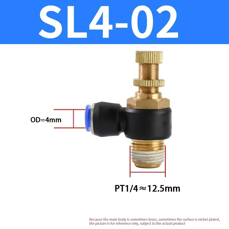 SL8-01 6-Pack 8mm Push To Connect Fittings With 1/8" Thread & Speed Control Air Valve For Pneumatic Tools - View #12