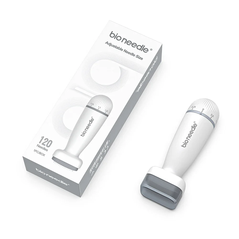 120-Pin Bio-Roller mit verstellbarer 0,25-mm-Nadel, Mikronadelstift für Bartwuchs und Hautpflege – Detail 8