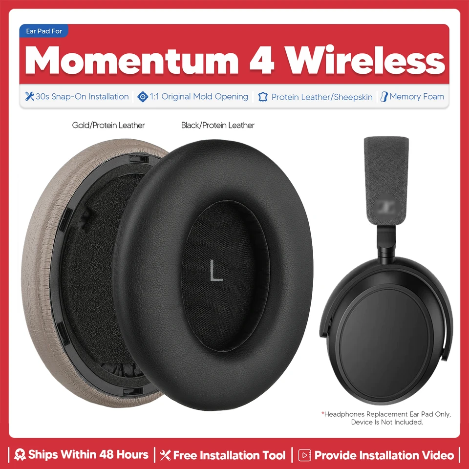 交換用イヤーパッドゼンハイザー Momentum 4 ワイヤレス