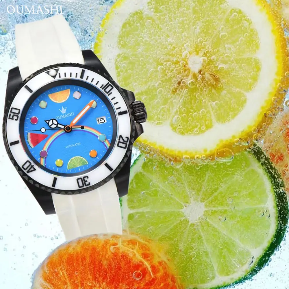 

OUMASHI Men's Watch Summer New Retrofit Men's Luxury Automatic Machinery NH35A Stainless Steel Waterproof Watch40mm