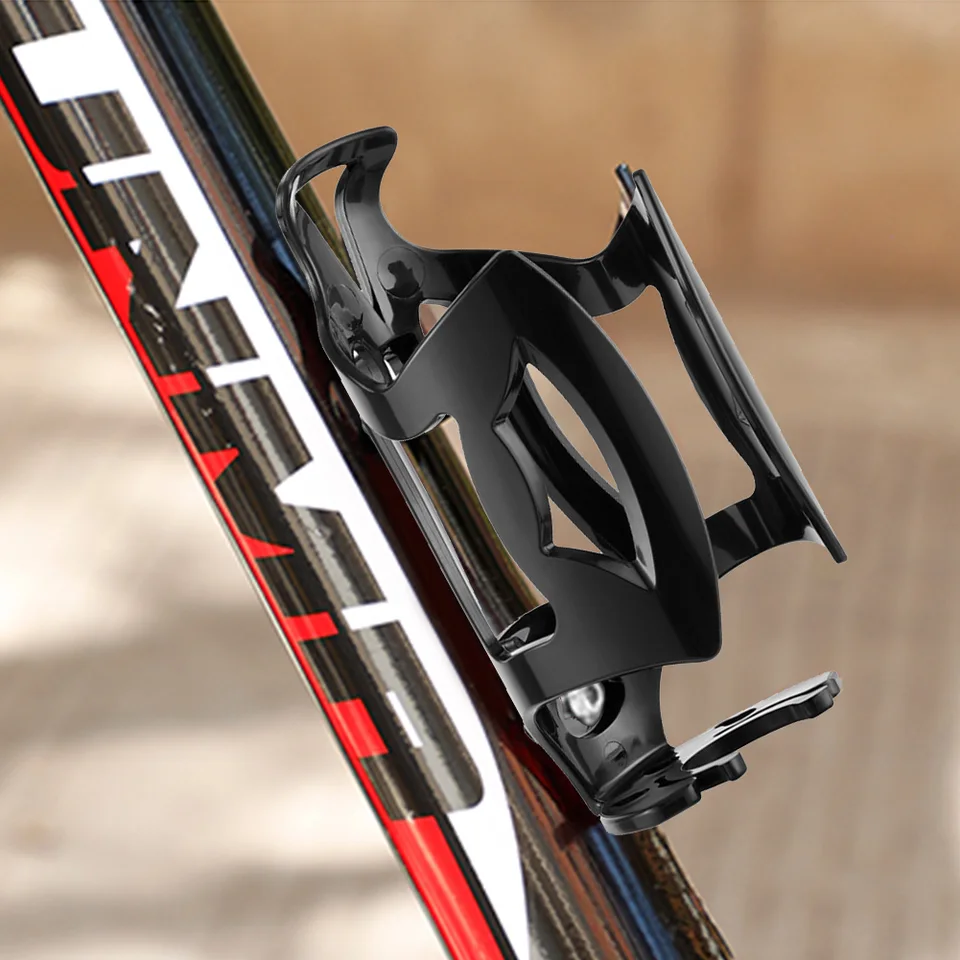 Porte-bouteille Vélo Réglable En Polyuréthane - Pour Cadre Ou Guidon De 15 à 33mm - Convient Bouteilles De 46 à 75mm - Noir, Pour VTT, Vélo Route, Moto - 10