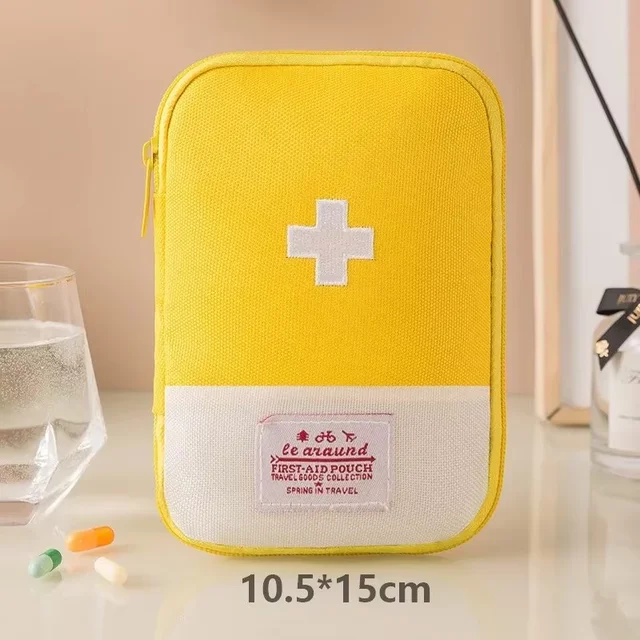 Petite trousse de premiers soins à domicile, stockage de médicaments à domicile, voyage en plein air, Mini petite boîte Portable, trousse de premiers soins médicaux 2