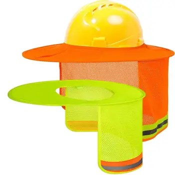 Summer Hard Hat Neck Shield Sun Shade Helmet Neck Shield Reflective Protection Prevent Sunburn for Construction Workers 목수 모자 1