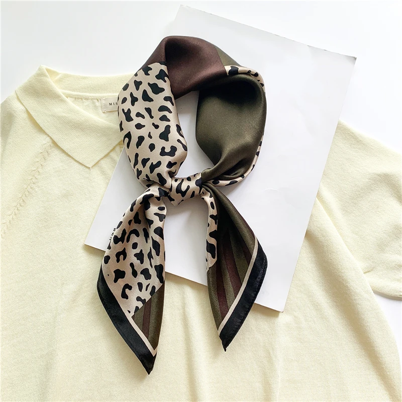 

Luxury Headkerchief 100% Silk Scarf Women Hijab Female Brand Neck Tie Hair Hand Shawl Wraps Wirst Foulard Bandana