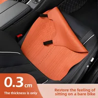 Universal Suede Car Seat Cushion Front/Back Pad Mat Breathable and Ventilated Seat Cover Protector Double-sided Seat Cushion 2