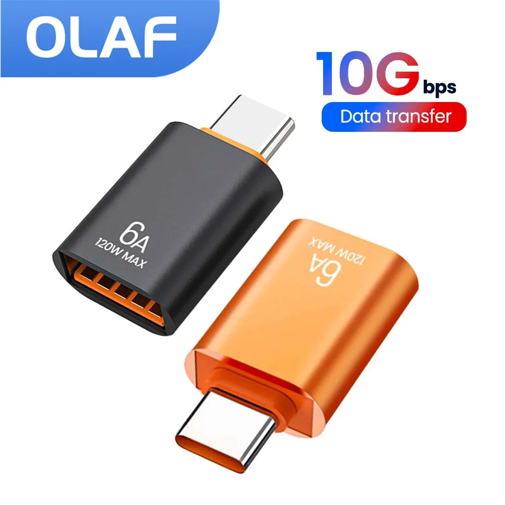 

Olaf 6A OTG USB3.0 To Type C Adapter Data Transfer TypeC Male to USB Female Converter For Macbook Pro Air Samsung Xiaomi Laptop