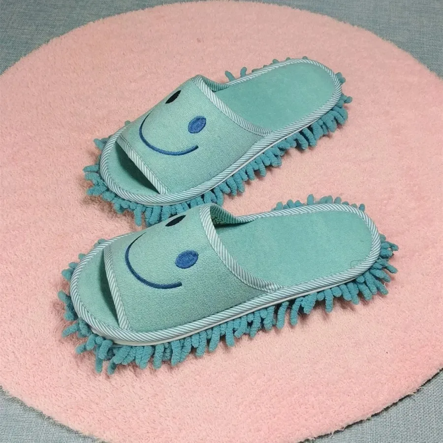 Lazy Floor Cleaning Shoes Floor Cleaning Washable Sole Removable No Hair Loss Convenient Mop Multi-functional Slippers