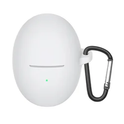 Silicone Protective Case with Hook for Wireless Bluetooth Earphones (White)