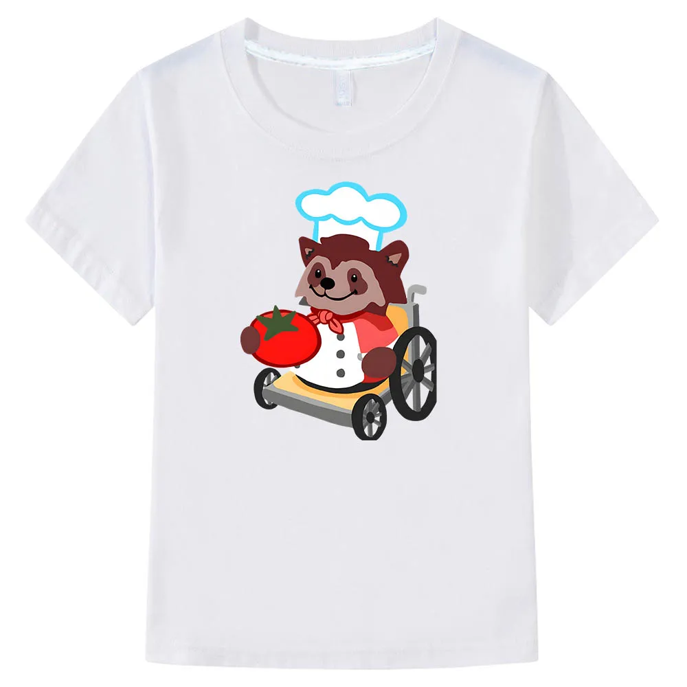 

Overcooked Anime Print T-shirts Fashion Cartoon Tshirt Cute Manga 100% Cotton Comic Short Sleeve Boys/girls T-shirt Casual Soft