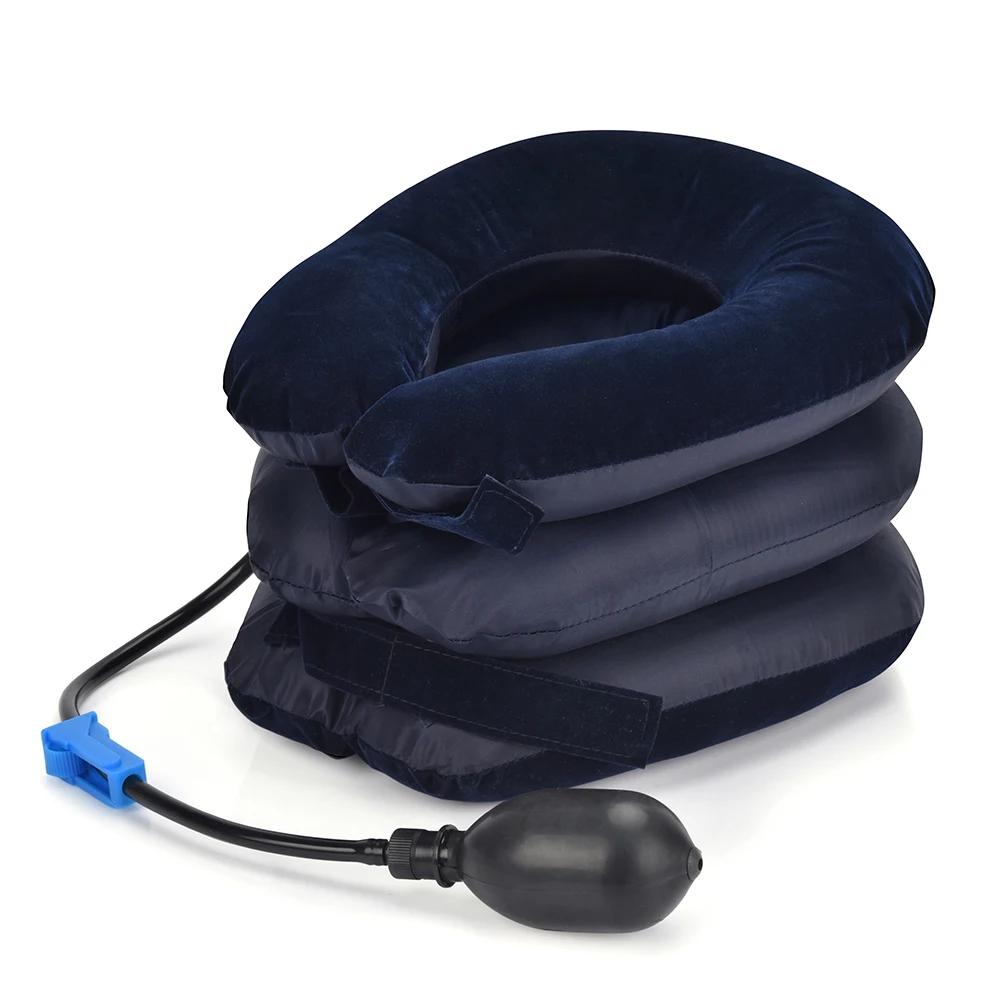 Almofada Inflável de Tração para Pescoço e Cervical - Conforto Terapêutico