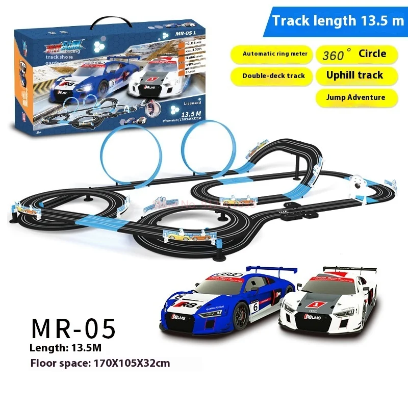 Railway Track Toy Car Double Remote Control Car Racing Track Toy